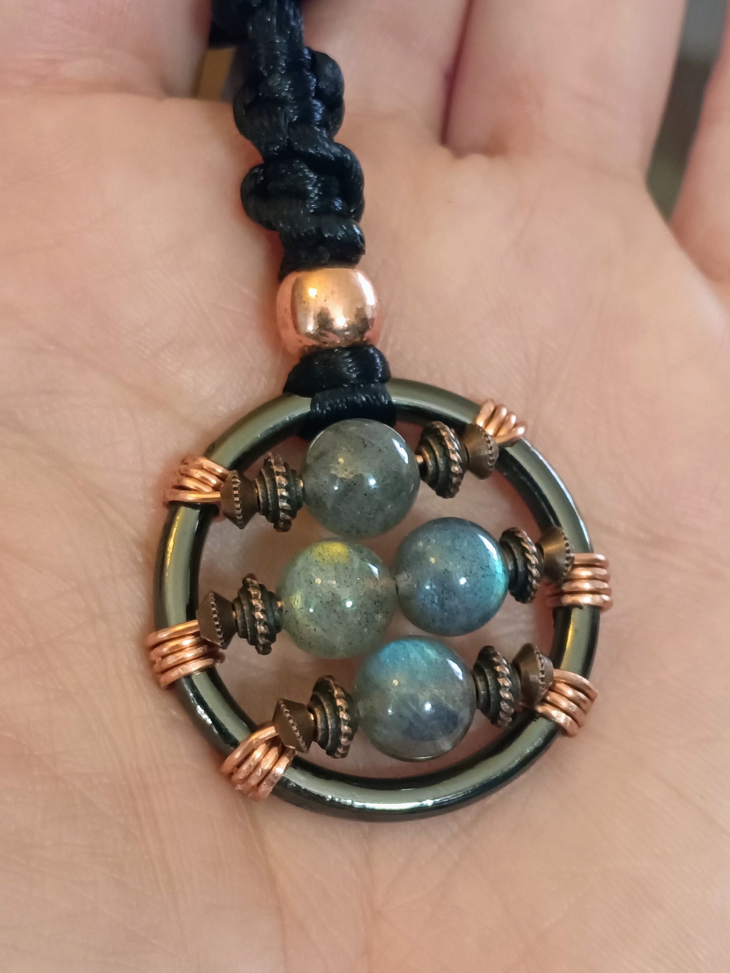 Labradorite & Copper Fidget